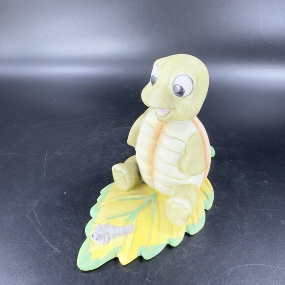 Vintage HOMCO Turtle Playing on Leaf Figurine Ceramic Whimsical Figure VTG - Picture 7 of 11